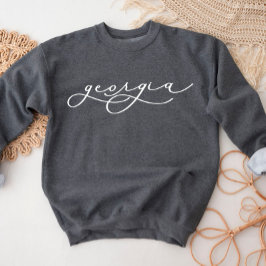 Georgia Script Staat Women's Sweatshirt