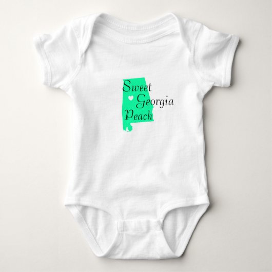 Georgia Staat Baby One Stück Strampler (Vorderseite)