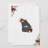 Georgia Staat Destination Bridal Dusche Einladung (Rückseite)