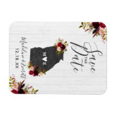 Georgia Staat Destination Rustikal Save the Date Magnet (Horizontal)