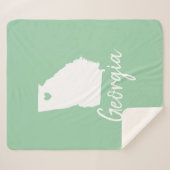 Georgia Staat Map Liebe Farbgestaltung anpassen Sherpadecke (Vorderseite (Horizontal))