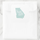 Georgia Staat Motto Slogan Quadratischer Aufkleber (Tasche)
