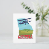 Georgia Staat USA Travel Poster, Postkarte (Stehend Vorderseite)