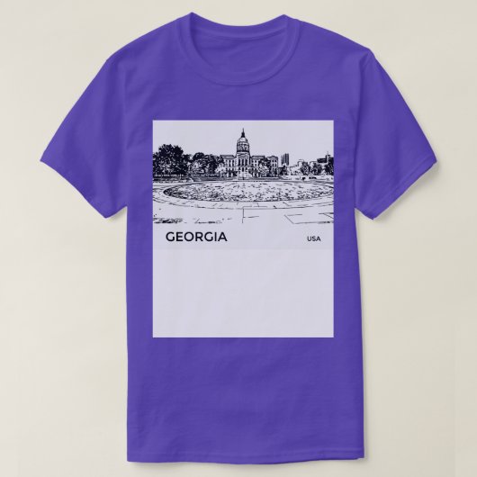 Georgia Staat USA TShirt (Design vorne)