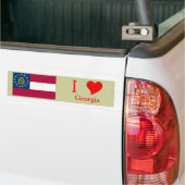 Georgia-Staats-Flagge Autoaufkleber (Auf Lkw)