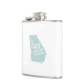 Georgia-Staats-Motto-Slogan Flachmann (Links)