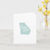 Georgia-Staats-Motto-Slogan Karte (Gelbe Blume)