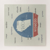 Georgia State Cities Puzzle – Custom Home Puzzle (Horizontal)