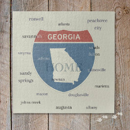 Georgia State Cities Puzzle – Individuelles Home P