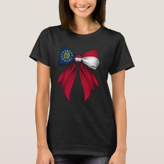 Georgia State Flag Coquette Band T-Shirt