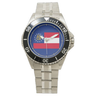 Georgia State Flag Design Armbanduhr