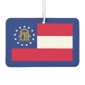 Georgia State Flag Design Autolufterfrischer (Rückseite)