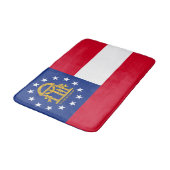 Georgia State Flag Design Badematte (Schrägansicht)