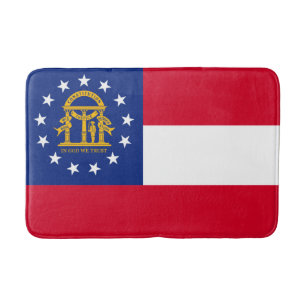 Georgia State Flag Design Badematte