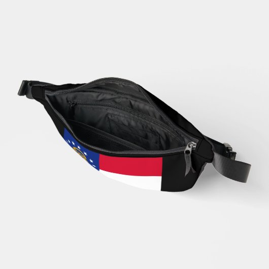 Georgia State Flag Design Bauchtasche (Offen)