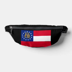 Georgia State Flag Design Bauchtasche