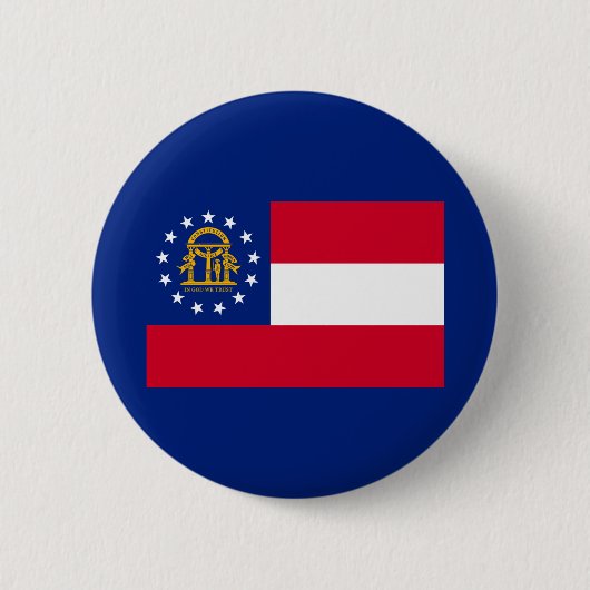 Georgia State Flag Design Button (Vorderseite)