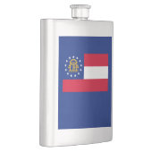 Georgia State Flag Design Flachmann (Rechts)