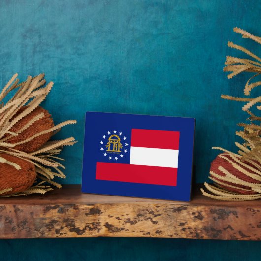 Georgia State Flag Design Fotoplatte (Seite)