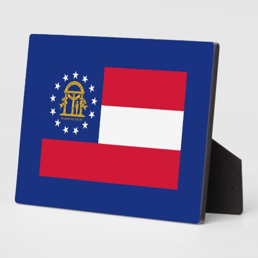 Georgia State Flag Design Fotoplatte (Seite)