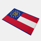 Georgia State Flag Design Fußmatte (Schrägansicht)