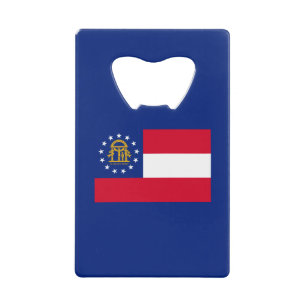 Georgia State Flag Design Geldkarten Flaschenöffner