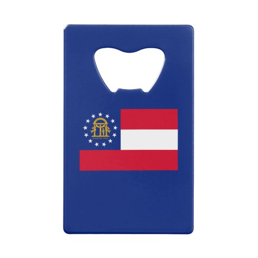 Georgia State Flag Design Geldkarten Flaschenöffner (Vorderseite)