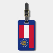 Georgia State Flag Design Gepäckanhänger (Vorderseite vertikal)