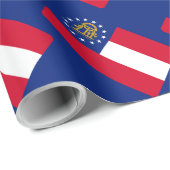 Georgia State Flag Design Geschenkpapier (Rolleneckpunkt)