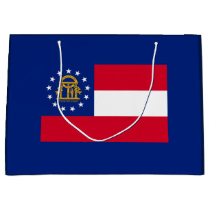Georgia State Flag Design Große Geschenktüte