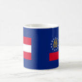 Georgia State Flag Design Kaffeetasse (Mittel)