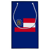 Georgia State Flag Design Kleine Geschenktüte (Rückseite)