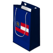 Georgia State Flag Design Kleine Geschenktüte (Vorderseite Schrägansicht)
