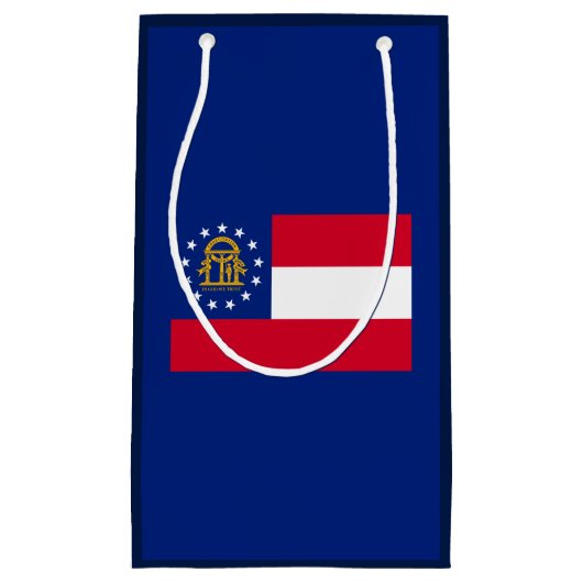 Georgia State Flag Design Kleine Geschenktüte (Vorderseite)