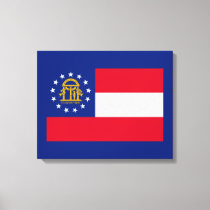 Georgia State Flag Design Leinwanddruck