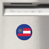 Georgia State Flag Design Magnet (In Situ (Geschirrspüler))