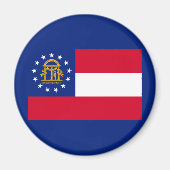 Georgia State Flag Design Magnet (Vorne)