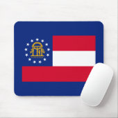 Georgia State Flag Design Mousepad (Mit Mouse)