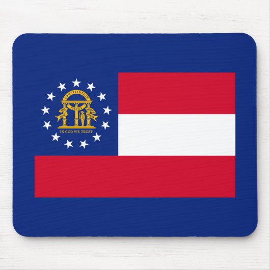 Georgia State Flag Design Mousepad (Vorne)