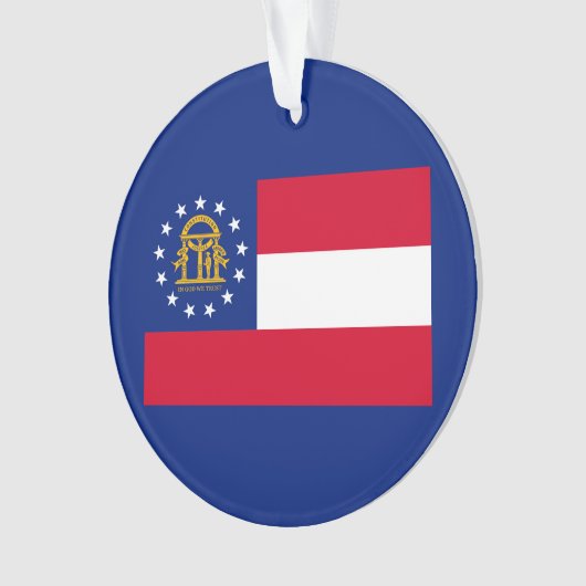 Georgia State Flag Design Ornament (Vorderseite)