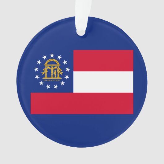 Georgia State Flag Design Ornament (Vorderseite)