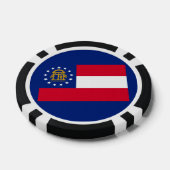 Georgia State Flag Design Pokerchips (Einzeln)