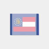 Georgia State Flag Design Post-it Klebezettel (Vorderseite)