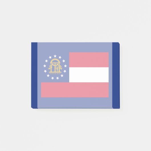 Georgia State Flag Design Post-it Klebezettel (Vorderseite)