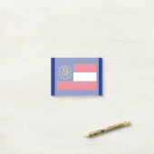 Georgia State Flag Design Post-it Klebezettel (Auf Schreibtisch)