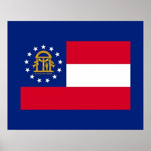 Georgia State Flag Design Poster (Vorne)