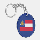 Georgia State Flag Design Schlüsselanhänger (Vorderseite links)