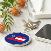 Georgia State Flag Design Schlüsselanhänger (Seite)