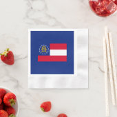 Georgia State Flag Design Serviette (Beispiel)