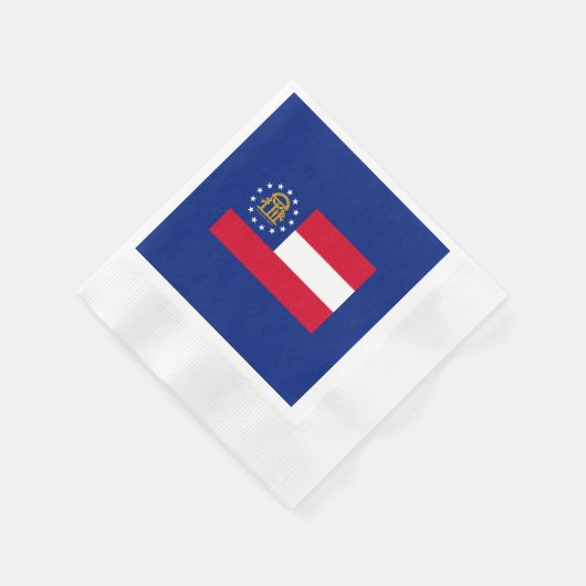 Georgia State Flag Design Serviette (Ecke)